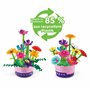 VTech Pot de Fleurs à emboîter - Pot de Fleurs Magique à Assembler et décorer avec de la Musique et 100 pièces colorées - pour E