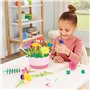VTech Pot de Fleurs à emboîter - Pot de Fleurs Magique à Assembler et décorer avec de la Musique et 100 pièces colorées - pour E