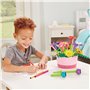 VTech Pot de Fleurs à emboîter - Pot de Fleurs Magique à Assembler et décorer avec de la Musique et 100 pièces colorées - pour E