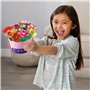 VTech Pot de Fleurs à emboîter - Pot de Fleurs Magique à Assembler et décorer avec de la Musique et 100 pièces colorées - pour E