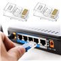 Metronic 495281 Pack de 10 Fiches RJ45 Mâle Blanc