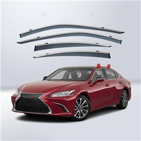 ZADIKO DéFlecteurs De Vent pour Lexus ES 2018+ DéFlecteur De FenêTre Pare Soleil DéFlecteur De FenêTre Pare Pluie De Voiture Spo