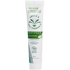 CIEL D'AZUR LABS - Dentifrice à l'Argile et à l'Eau Thermale - Menthe - Bio - 75ml