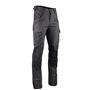 LMA Pantalon de Travail Argile Bicolore Gris/Noir avec Poche genouillère.