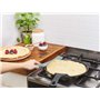MASTRAD – 1 Spatule Flipper de Cuisine - Ustensile de Cuisine – Spatule flipper en Silicone – Lame Courbée - Résistante à la Cha
