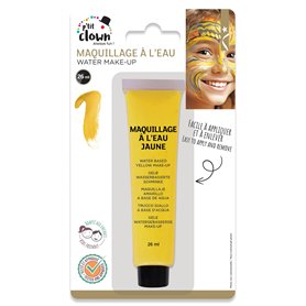 P'TIT CLOWN - Fard à l'Eau avec Pinceau - Maquillage Déguisement - Make-up - Adulte - Peinture Visage - Lavable - Non Toxique -