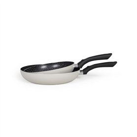 Set de 2 poeles aspect pierre - Livoo - MEN124GR - Gris