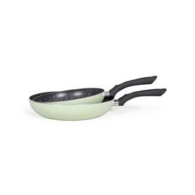 Set de 2 poeles aspect pierre - Livoo - MEN124VE - Vert