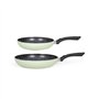 Set de 2 poeles aspect pierre - Livoo - MEN124VE - Vert