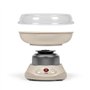Machine a barbe a papa - LIVOO - DOM468C - 450W - Cuve et couvercle amovibles - Cuillere doseuse et 10 sticks en bambou inclus