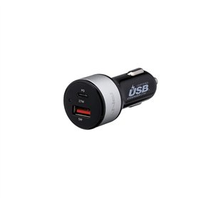 PNY Chargeur Allume-Cigare 2 Ports USB-C 27W Power Delivery et USB-A 5W