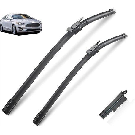 YYlong Essuie-Glace Voiture Balais D'essuie-Glace pour Ford Mondeo Fusion 2015-2019 Pare-Brise Et Fenêtre D'essuie-Glace Fenêtre
