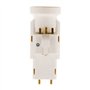 Zenitech - Douille E27 avec Fiche DCL - Connexion Par Bornes à Vis pour Fils Conducteurs 0,5mm² à 1mm² - Puissance Max 60W Sous 