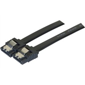 Exc 314032 Câble SATA vers SATA avec verrou en métal – Noir