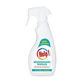 Désodorisant Textile Help - Idéal Linge & Coussins - Élimine les Mauvaises Odeurs