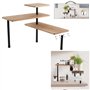COOK CONCEPT - Etagere d'angle Modulable 3 Niveaux en Bambou Maison et Bazar Rangement Cuisine, Marron, 43 x 43 x 38 cm