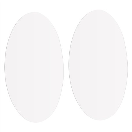 Lot de 2 Autocollants Muraux Miroir pour La Maison La Le Bureau