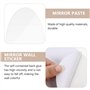 Lot de 2 Autocollants Muraux Miroir pour La Maison La Le Bureau