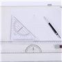 Wakects A3 Table à dessin multi-fonction A3 Tablettes à dessin ensemble bureau avec mouvement parallèle et angle réglable, bord 
