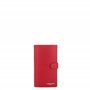 Lancaster | Smooth - Porte-chéquier Refente de Cuir de Vachette Lisse Rouge