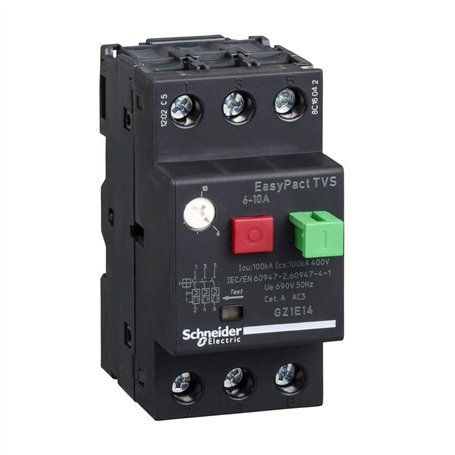 Schneider GZ1E14 EasyPact TVS Disjoncteur Moteur 6-10 A Blanc