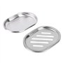 Nikou Grande Taille en Acier Inoxydable Porte-Savon Porte-conteneurs récipient de Drainage Creux Double Couche Porte-Savon avec