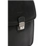 Hexagona - Baisenville - Compatible téléphone Portable - pour Homme - Collection Confort - Noir - en Cuir