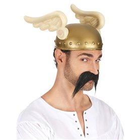 DEGUISE TOI - Casque gaulois Adulte - Casque - 2 Ailes - 2 Embouts - Taille Unique - Coloré - Accessoires pour déguisement - Pla