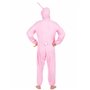 DEGUISE TOI - Déguisement lapin rose Homme - Combinaison avec capuche - Taille Unique - Rose - Déguisements adultes - 100% polye