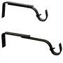 Support mural extensible et réglable pour barre de rideaux