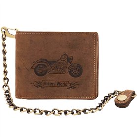 Portefeuille avec chaîne de vélo-bilderpalette g1796 "save «-quer portefeuille en cuir de la marque greenburry