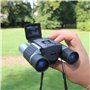 FISHTEC - Jumelles Caméra Numérique - Binoculaire 12 x 32-1080P Ecran LCD Full HD - Enregistre Photos et Vidéos - Grossissement 