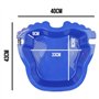 Linxor - Pédiluve Bleu avec Fond antidérapant et accroche échelle pour Piscine Hors Sol