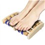 Vivezen - Rouleau de massage en bois pour pieds - 27 x 18 cm