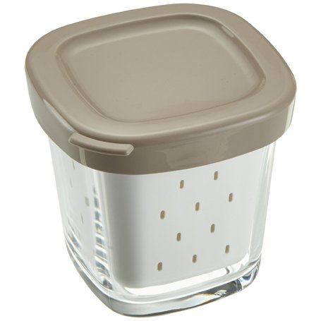 Seb XF100101 Delices Box Coffret de 6 Pots Yaourt Verre Couvercle avec Égouttoir