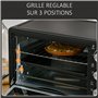 HOMCOM Mini four 1400 W 21 L - thermostat 230°C max - minuteur 60 min - 3 modes de cuisson - 4 accessoires inclus - acier inox. 