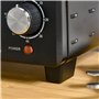 HOMCOM Mini four 1400 W 21 L - thermostat 230°C max - minuteur 60 min - 3 modes de cuisson - 4 accessoires inclus - acier inox. 