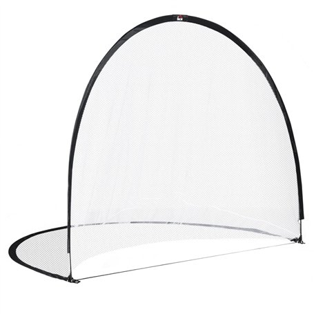 HOMCOM Cage de Football système Pop Up avec Sac de Transport et piquets de Fixation dim. 247L x 203l x 201