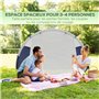 Outsunny Tente de Camping 3/4 Personnes dôme légère ventilée Facile à Monter avec Portes zippées, Sac de Transport Inclus Oxford