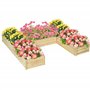 Outsunny Lot de 5 jardinières Convertibles Jardinières d'extérieur en Bois pré-huilé