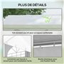 Outsunny Tente de Reception, tonnelle, Barnum 5 x 3 m avec 4 Grandes fenêtres 2 Portes 15m² parois latérales Amovibles pour fête