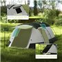 Outsunny Tente de Camping familiale 3-4 pers. - Tente Tunnel avec Porche étanche 3000 mm légère ventilée Facile à Monter - Sac d