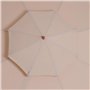 Outsunny Parasol droit parasol en bois parasol de jardin rond 2 toit polyester 180 g/m² dia. 2,7 x 2,6H m beige