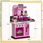 AIYAPLAY Cuisine Enfant Accessoires 33 PCS Jouet d'imitation - dinette Enfant de 3-6 Ans avec lumières et Sons réalistes, Espace