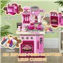 AIYAPLAY Cuisine Enfant Accessoires 33 PCS Jouet d'imitation - dinette Enfant de 3-6 Ans avec lumières et Sons réalistes, Espace