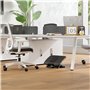 HOMCOM Repose-pieds de bureau, repose-pieds ergonomique, angle ajustable de -30° à +30°, hauteur ajustable à 3 positions, pour b