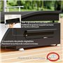 Outsunny Plancha gaz 3 brûleurs 7,5 kW, surface cuisson 61 x 35,5 cm avec couvercle, gaz liquéfié/propane, portable pour extérie