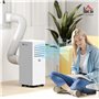 HOMCOM Climatiseur mobile 9000 BTU/H 2,6KW climatiseur portable 3 en 1 refroidissement ventilateur déshumidificateur mode veille