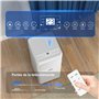 HOMCOM Climatiseur mobile 9000 BTU/H 2,6KW climatiseur portable 3 en 1 refroidissement ventilateur déshumidificateur mode veille