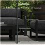 Outsunny Clôture barrière de sécurité pour Piscine, Lot de 4 Panneaux Brise Vue Jardin, 365 x 126 cm, Noir